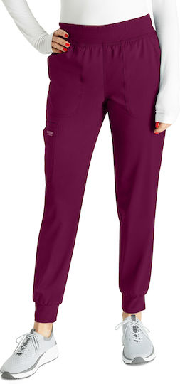 Cherokee Pantaloni medicali pentru femei Burgundy