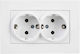 Gunsan Double White Power Socket