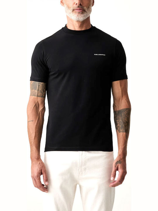 Karl Lagerfeld Crewneck T-shirt Negru