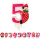 Geburtstagskerze Chippo Clown 134788 Nummer 5 Rosa 9,5 cm