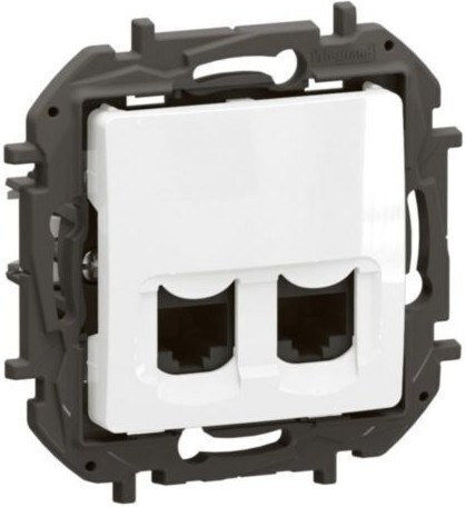 Διπλή Πρίζα Rj45 Τηλεφώνου & Πληροφορικής Niloe Np Utp Cat6 Λευκή Np4334wh Legrand Np4334wh