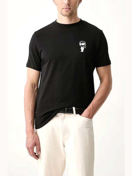 Karl Lagerfeld Crewneck T-shirt Μαυρο