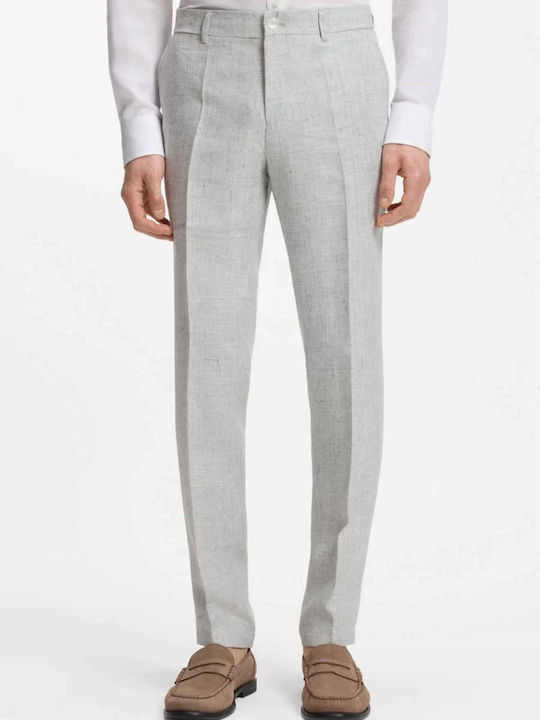 Men's Slim Fit Grey Trousers