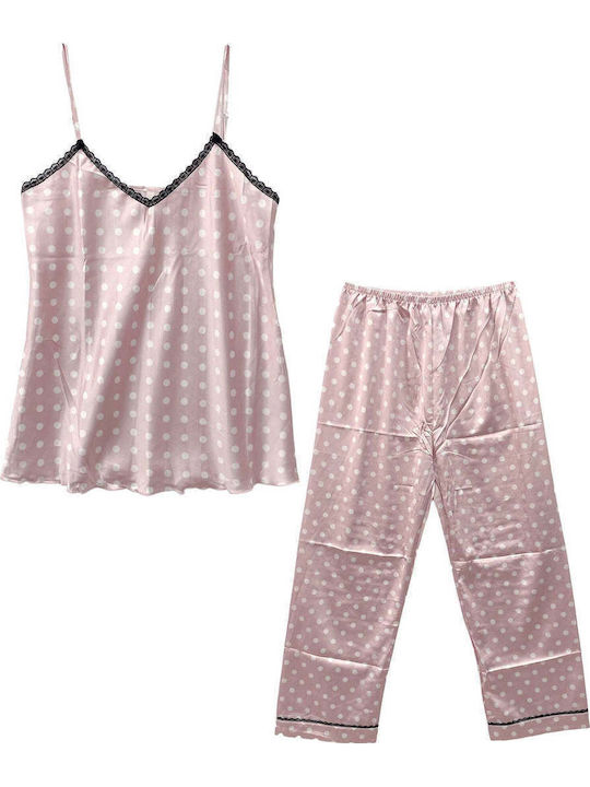 Ansin Summer Women's Pink Pyjama Set