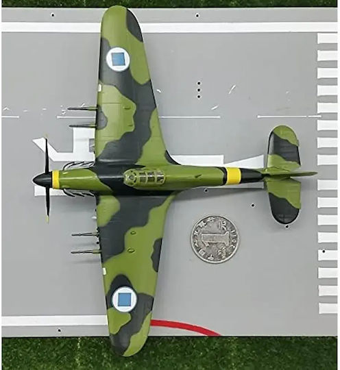 Исторически Самолет Easy Model 8372433 1-21 Hurricane Mk Ii 1942 Финландия E7243 Мащаб 1:72 Метален Пластмасов Камуфлажен