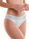 Damen-Slip Brasil mit Spitze Hellblau