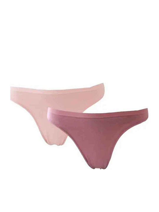 Body Glove Βαμβακερά Γυναικεία String 2Pack Σοκ...
