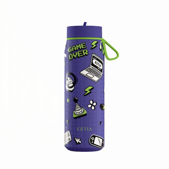 Estia Pulse Save the Aegean Recyclable Thermos Bottle Stainless Steel BPA Free 500ml Game Over