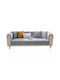 Ελαστικό Κάλυμμα Τριθέσιου Καναπέ Gray 90x180cm