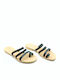 Leather Women's Flat Sandals Black