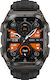 Kospet Tank M4 Stainless Steel 50mm Waterproof Smartwatch with Heart Rate Monitor (Black - M/L)