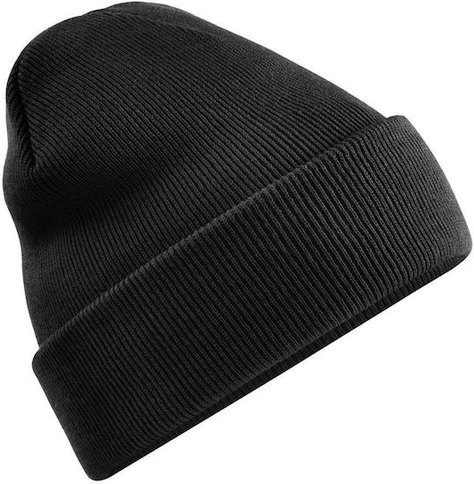 Beanie Unisex Knitted Beanie in Black Colour