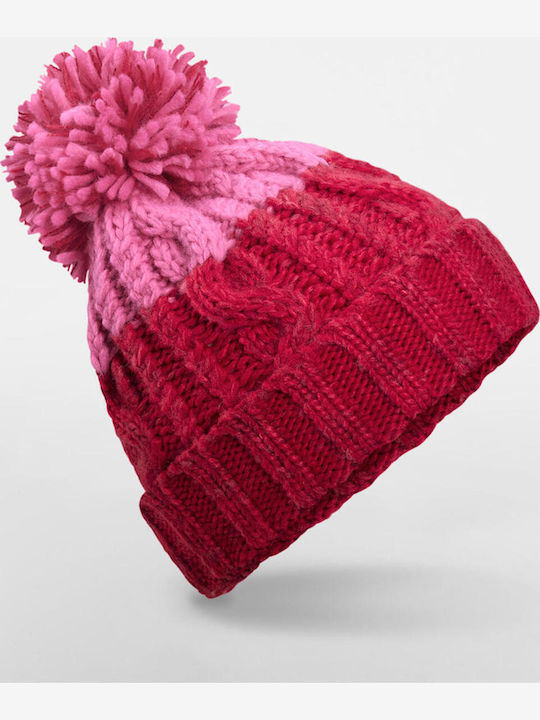 Unisex Beanie Strickmütze in Roter Farbe