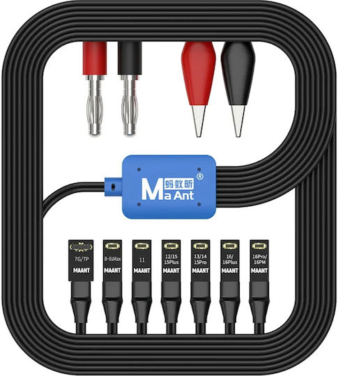 MaAnt 8-in-1 Boot Testing Kabel Iphone 7 bis 16 Modell M064 Schnelle Diagnose Schwarz