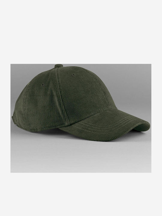 Earthaware Organic Cord Baseball Cap Beechfield B680 Forest Night