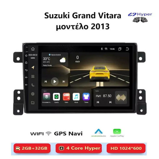 Suzuki Grand Vitara 2013 Android Multimedia Carplay Androidauto Gps Wi-fi Bluetooth Sh27