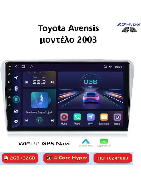 Toyota Avensis 2003 Android Multimedia Carplay Androidauto Gps Wi-fi Bluetooth Sh107