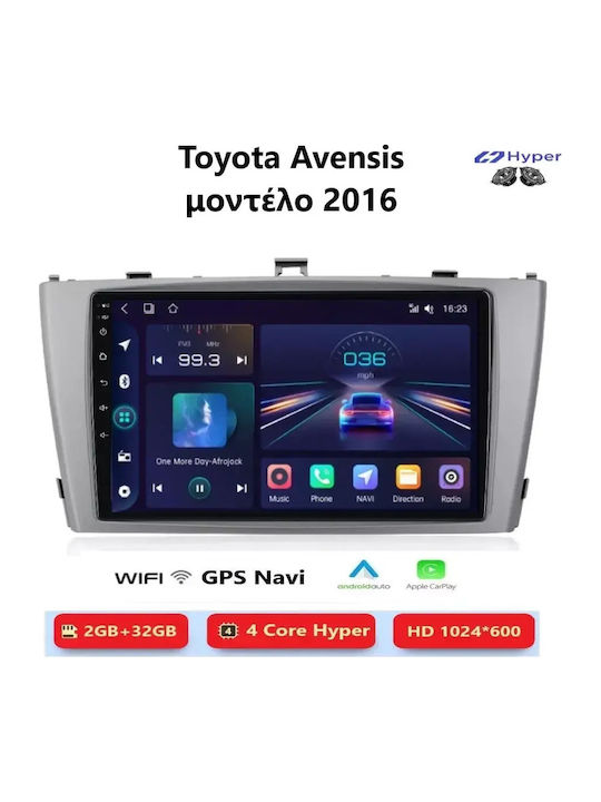 Toyota Avensis 2016 Android Multimedia Carplay Androidauto Gps Wi-fi Bluetooth Sh120