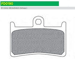 Motorcycle Brake Pads Fd0190be1 Tmach 500 10 Newfren F168 220 252