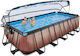 Exit Toys Swimming Pool PVC with Metallic Frame 540x122x122cm Grey