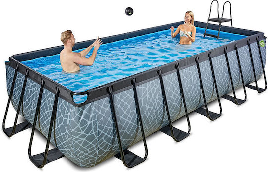 Exit Toys Swimming Pool PVC with Metallic Frame 540x122x122cm Grey