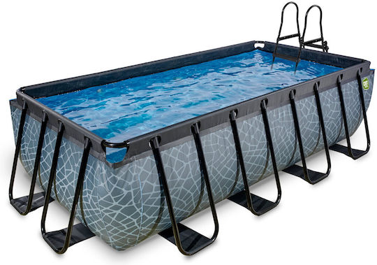 Exit Toys Piscină PVC cu cadru metalic Gri