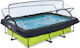 Exit Toys Piscină din lemn 300x200x65cm Verde