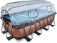 Exit Toys Πισίνα Ξύλινη 400x122x122εκ. Καφέ