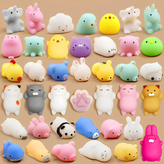 Mochi Squishy Squishies Gniotki Set 50 Mehrfarbige Weiche Elastische Antistress-Spielzeug Für Kinder Erwachsene