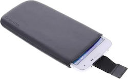 Phone Case Valenta 5037772 10-79 Universal Genuine Leather Scratch Dust Protection 13 X 7 Cm Black