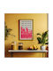 Poster Melbourne Pop Art Pst25511 40cm X 50cm White Wooden Frame