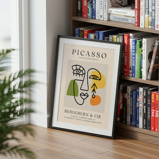 Poster Pablo Picasso Les Dejeurenes Dessins Art244 40cm X 50cm Black Wooden Frame