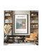 Poster Claude Monet Beach Falaise D Amont Art232 40cm X 50cm White Wooden Frame