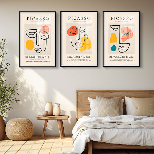 Poster Pablo Picasso Les Dejeurenes Dessins Art243 40cm X 50cm Premium Black Wooden Frame