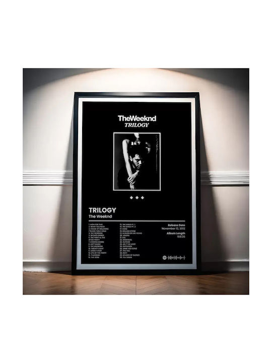 Music Poster Weeknd Trilogy Ms096 40cm X 50cm Κορνίζα Καφέ Ξύλου 62463pd156287f63322