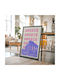 Poster Greece Pop Art Pst25507 40cm X 50cm Brown Wooden Frame