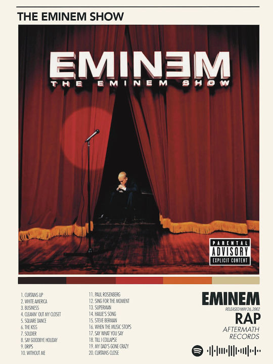 Music Poster Eminem Eminem Show Ms073 40cm X 50cm-62403pd156319