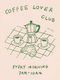 Poster Coffee Lovers Club Pst25328 40cm X 50cm-62118pd156357