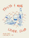 Poster Pasta & Wine Lovers Club Pst25350 40cm X 50cm-62185pd156351