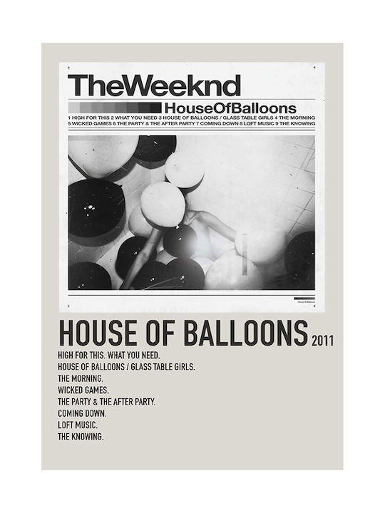 Music Poster House Balloons Weeknd Ms497 40cm X 50cm-64668pd155964 Music Poster House Balloons Weeknd Ms497 40cm X 50cm-64668pd155964