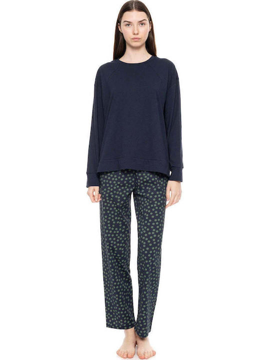 Pink Label Winter Women's Pyjamas Set Green