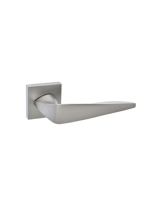 Best Design WC Lever with Rosette 595 Matte Nickel