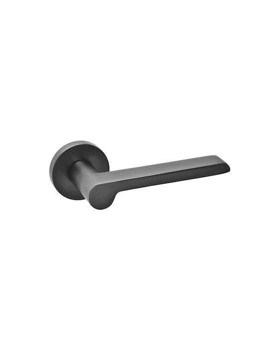 Best Design WC Lever with Rosette 385 Black