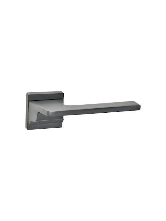 Best Design Πόμολο Εξώπορτας με Ροζέτα Αριστερό 475 Μαύρο