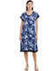 Sommer Damenkleid Blau