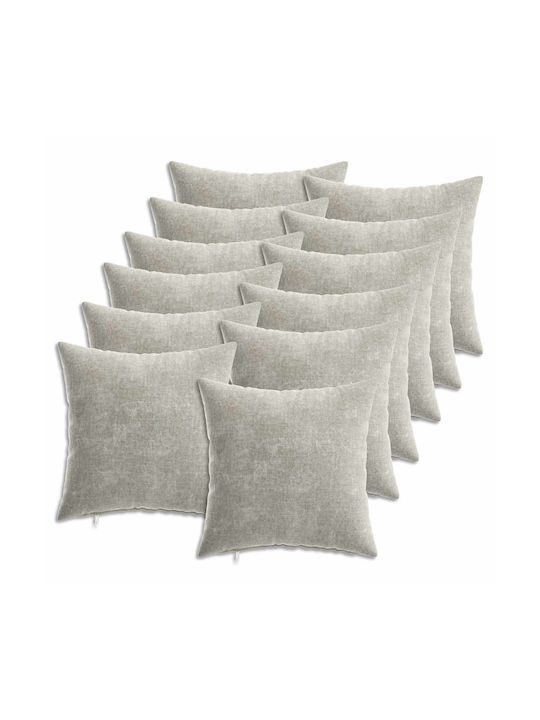 vidaXL Decorative Pillow Case Light Grey 40x40cm