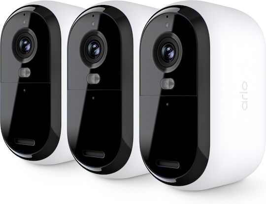Arlo Σύστημα Παρακολούθησης Essential 3 3 Ασύρματων Καμερών IP 4MP
