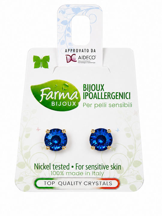 Farma Bijoux Хипоалергенни Детски Обици Карфота с Камъни