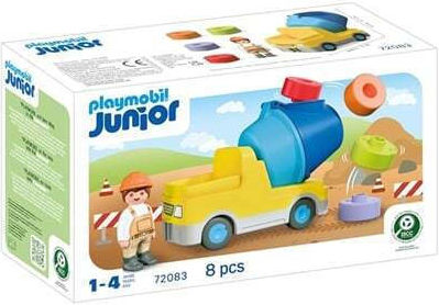 Playmobil Junior Betonieră cu muncitor pentru 1-4 ani