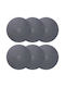 vidaXL Wicker Placemats Grey 30x30cm 6 Pieces